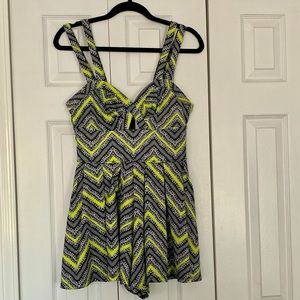 Fun Printed and Strappy Romper!
